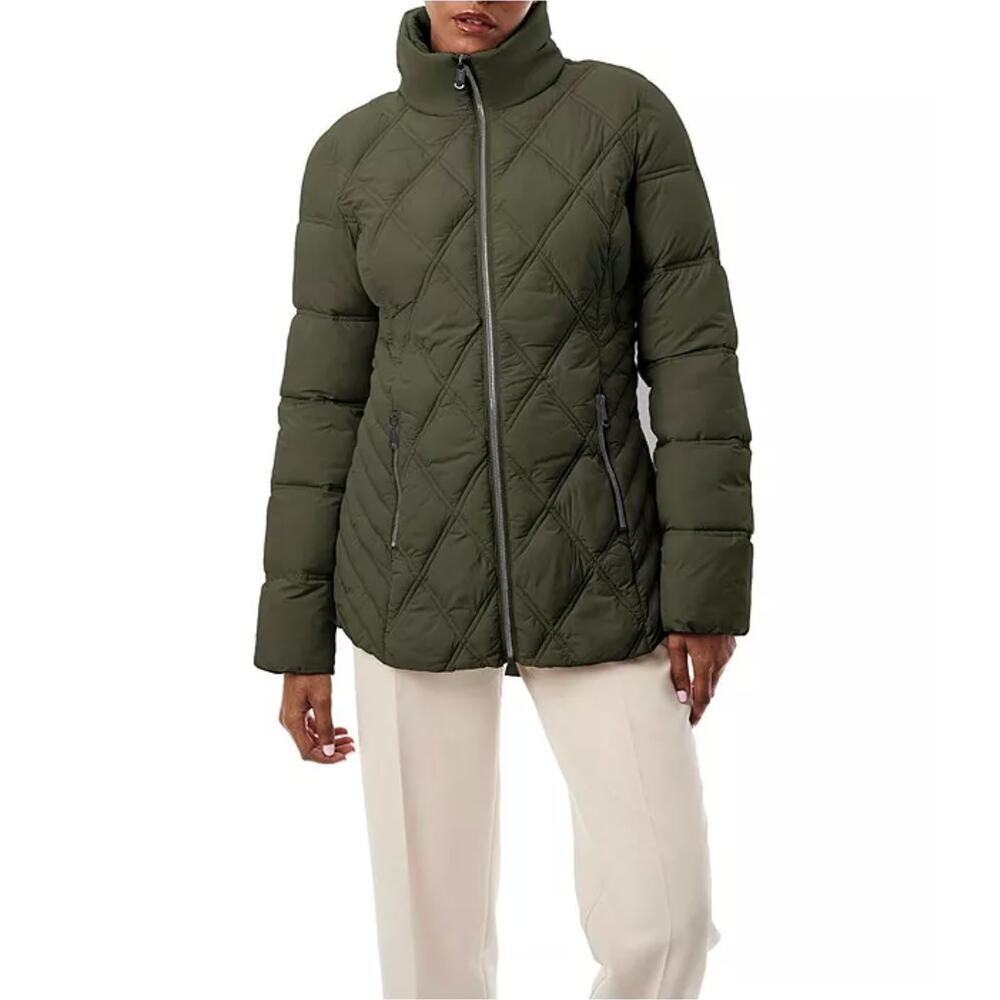 Bernado Full Circle Puffer Green Jacket Size M